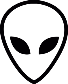 Alien Head Laser Cut Svg File, Free Vectors File
